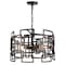Cwi Lighting Litani 3 Light Down Chandelier With Brown Finish 9913P19-3-205 - alternate 1